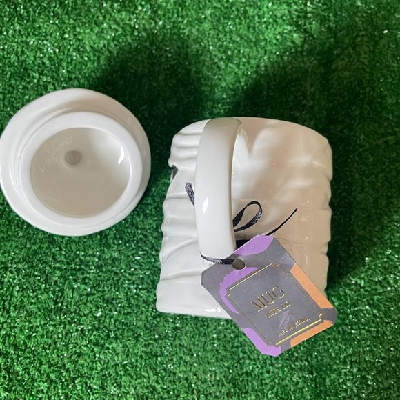 Halloween Mummy sculpted Coffee or Soup Ceramic MUG with lid 18 Fl Oz NEW - Picture 5 of 8